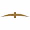 Ekena Millwork Bellingham Rough Sawn Timber Gable Bracket, Western Red Cedar, 84"W x 14"H x 4"D x 6"F, 4/12 Pitch GBW084X14X0406BEL00RWR - alternate 1